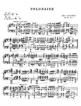 Polonaise (Military), Op.40 No.1 By Frédéric Chopin Sheet Music On Library