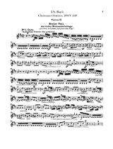 Christmas Oratorio – Violin II Part, BWV 248 by Johann Sebastian