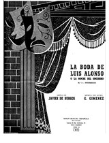 ~ lado raqueta Molester La boda de Luis Alonso. Intermedio, for Piano by Gerónimo Giménez sheet  music on Library