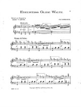 Edelweiss Glide Waltz For Piano By F E Vanderbeck Sheet Music On Library
